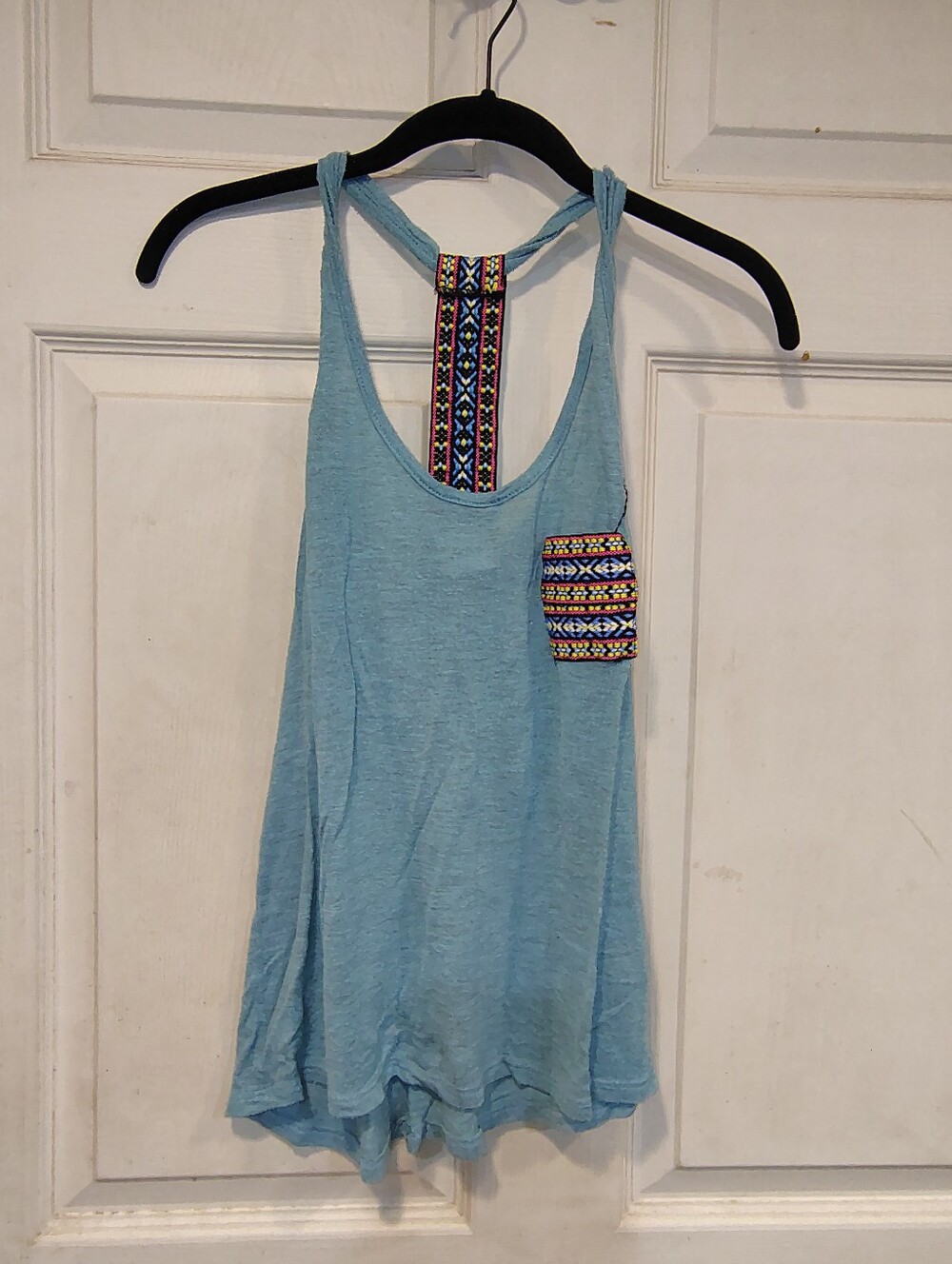 Daytrip Women's Size S Blue Razorback Tank Top